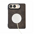 Premium Leather MagSafe Folding iPhone Duo Case