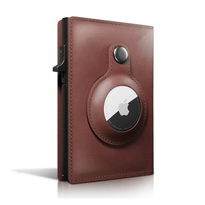 Thumbnail for PhantomVault Genuine Leather AirTag Wallet