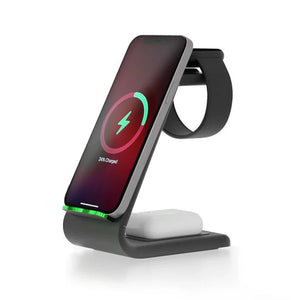 Thumbnail for Premium 3 in 1 Fast Wireless Charging Stand for iPhone, Apple Watch & AirPods