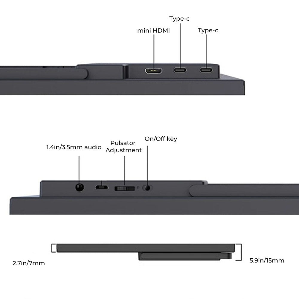 ApexVision 16 - inch Portable Monitor - Moderno Collections