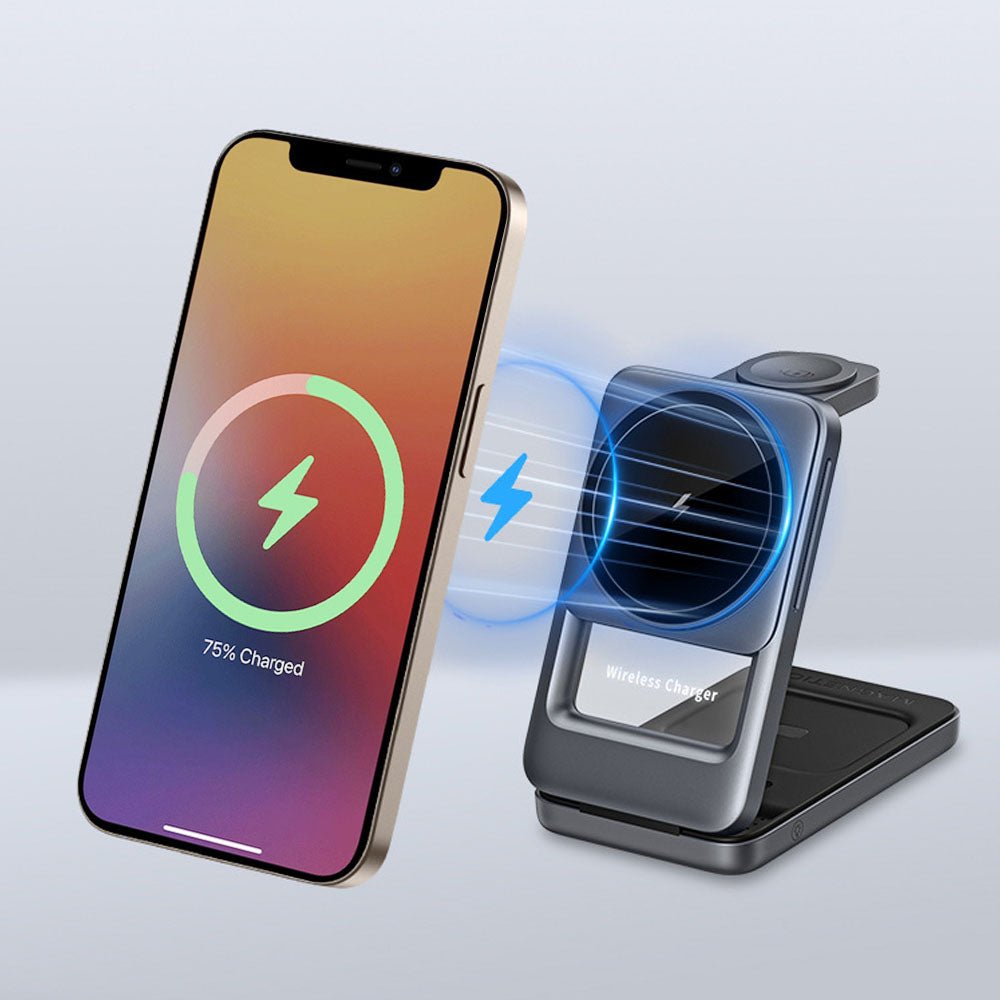 AuraCharge Trio Foldable 3 in 1 Magsafe Charger - Moderno Collections