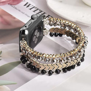 Thumbnail for Beaded Steel Apple Watch Band for Women - Moderno Collections