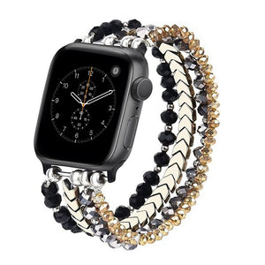 Thumbnail for Beaded Steel Apple Watch Band for Women - Moderno Collections