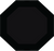 Black Octagonal / 38mm