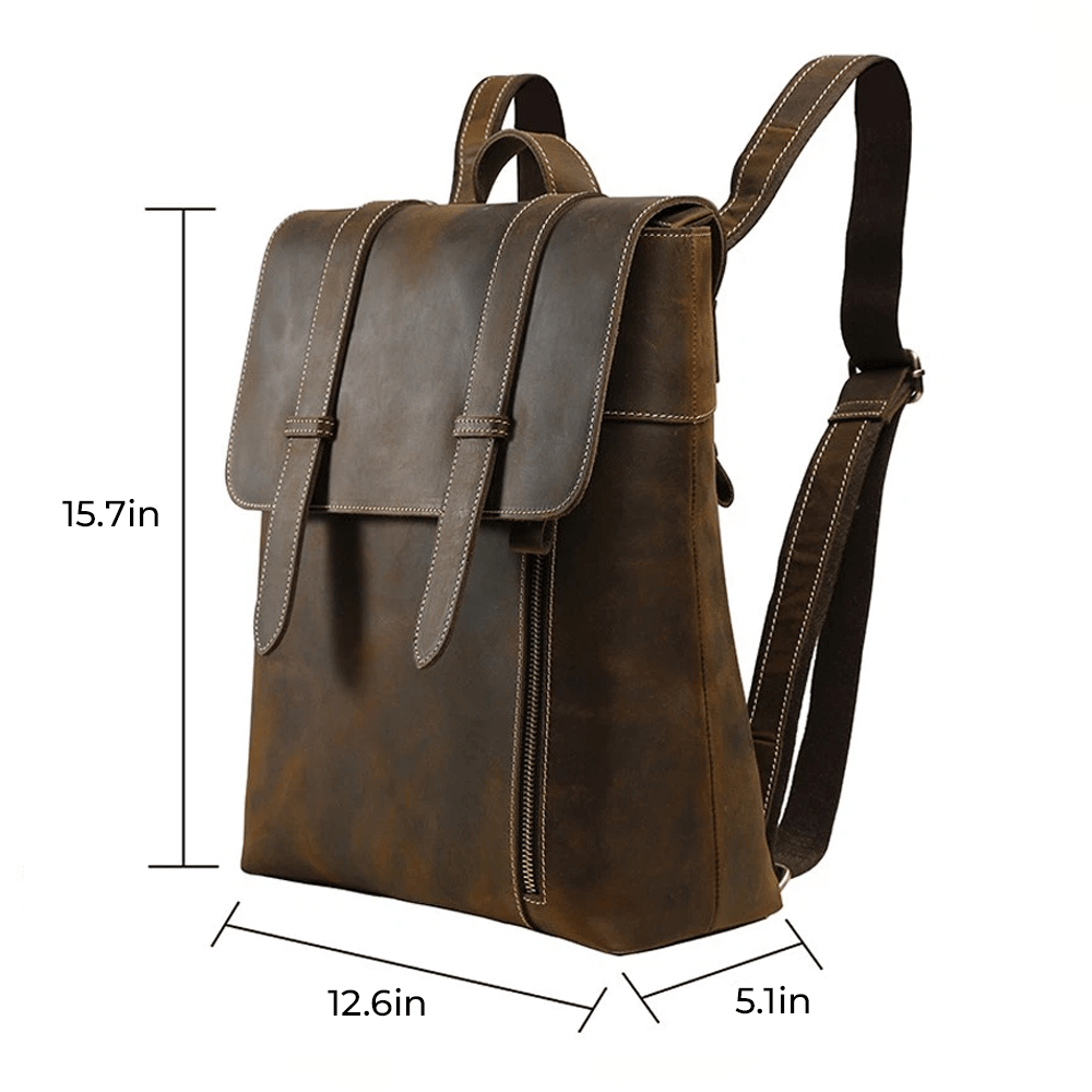 Brownstone Leather Backpack - Moderno Collections