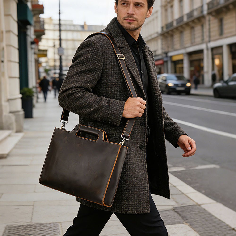 CarryPoint Leather Business Briefcase - Moderno Collections
