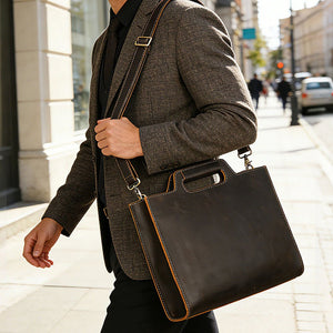 Thumbnail for CarryPoint Leather Business Briefcase - Moderno Collections