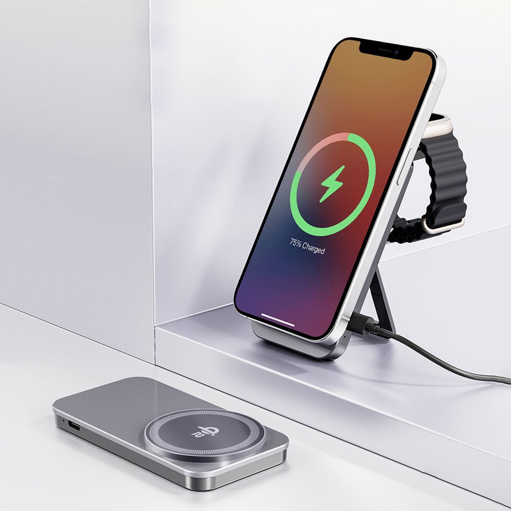 ClipVolt 2 in 1 Foldable Wireless Charger - Moderno Collections