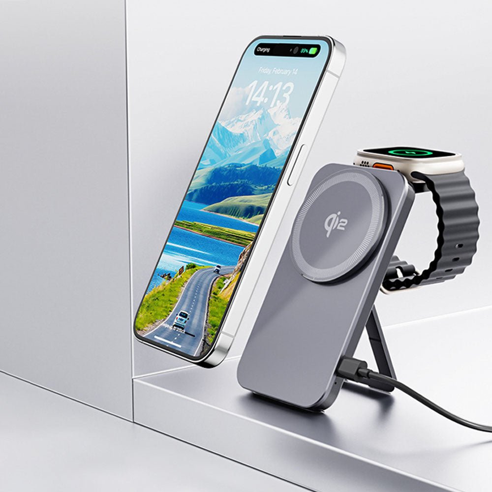 ClipVolt 2 in 1 Foldable Wireless Charger - Moderno Collections