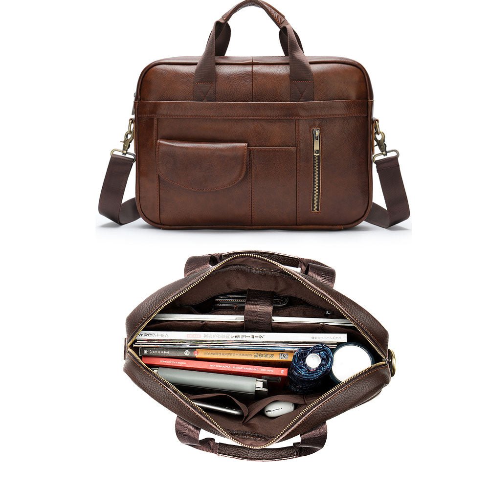 CrossPath Leather Messenger Bag - Moderno Collections