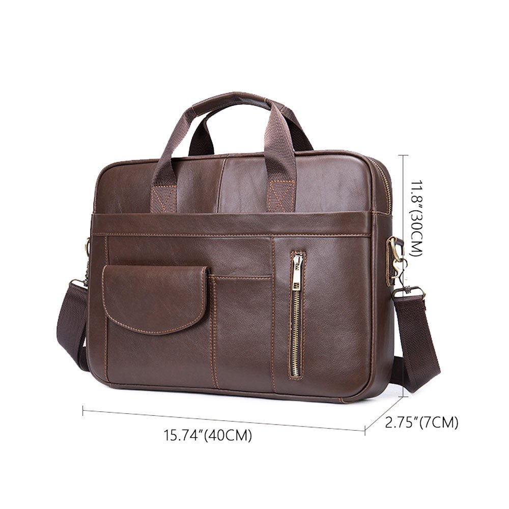 CrossPath Leather Messenger Bag - Moderno Collections