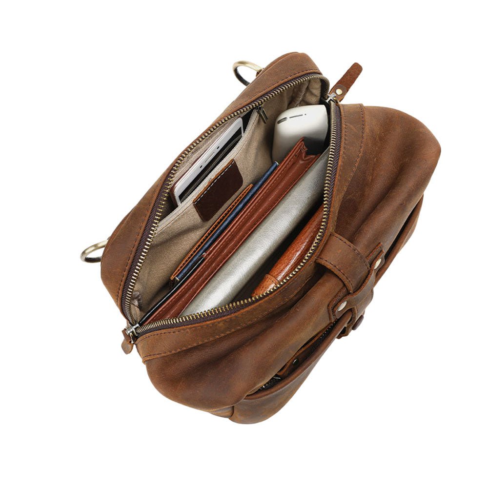 EchoCarry Leather Messenger Bag - Moderno Collections