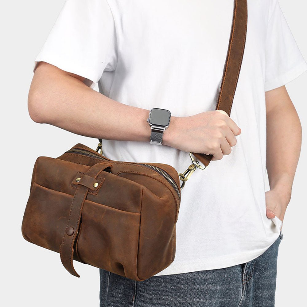 EchoCarry Leather Messenger Bag - Moderno Collections
