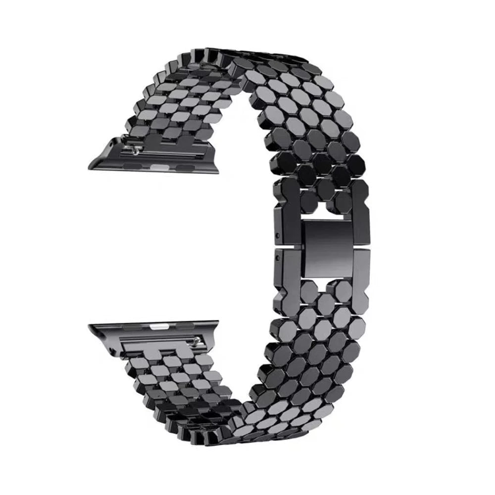 ElysianSteel Elegance Apple Watch Band - Moderno Collections