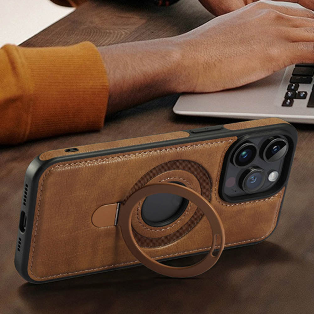 EvoGrip Leather MagSafe iPhone Case - Moderno Collections