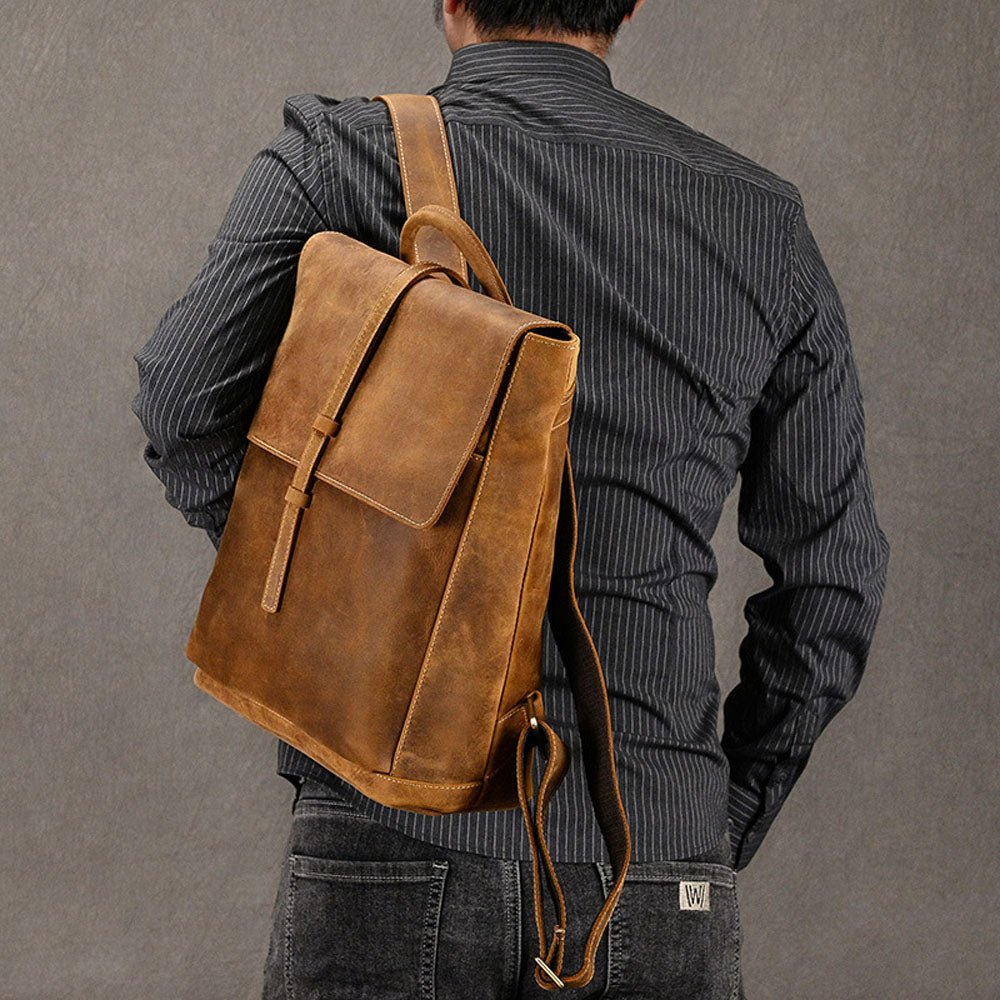 Ferro Leather Backpack - Moderno Collections