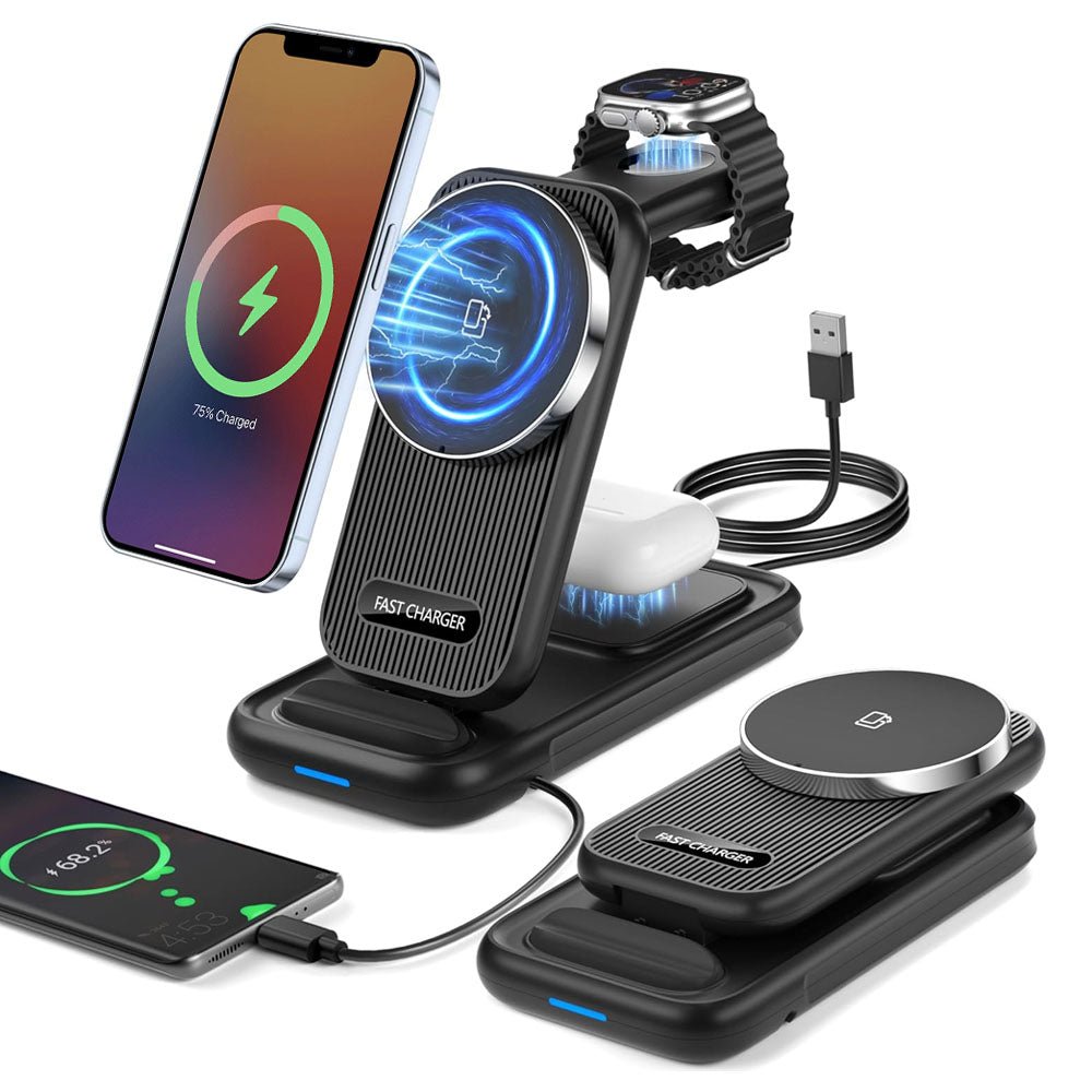 FoldFlow 3 in 1 Foldable MagSafe Charger - Moderno Collections