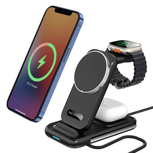 Thumbnail for FoldFlow 3 in 1 Foldable MagSafe Charger - Moderno Collections