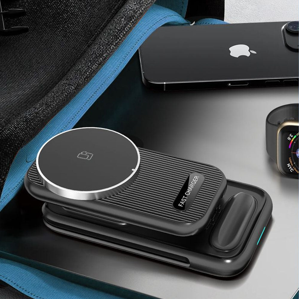 FoldFlow 3 in 1 Foldable MagSafe Charger - Moderno Collections