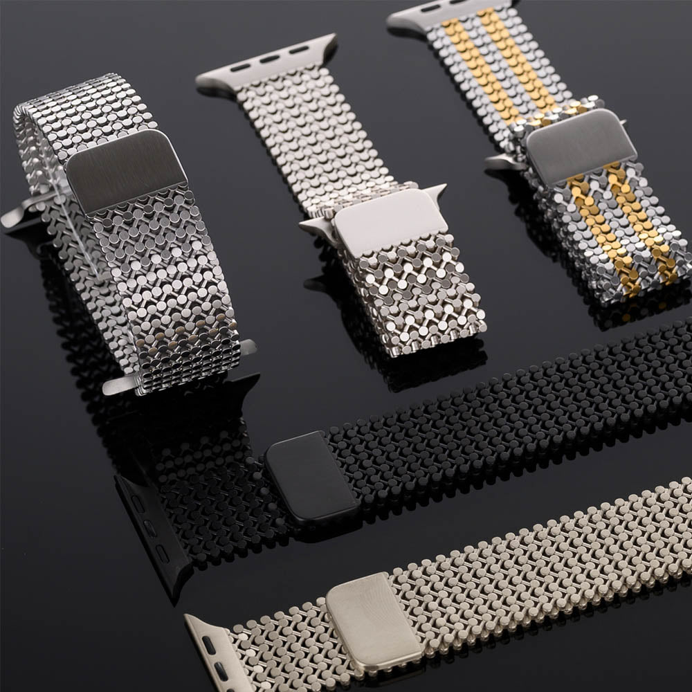 Gravion Stainless Steel Apple Watch Band - Moderno Collections