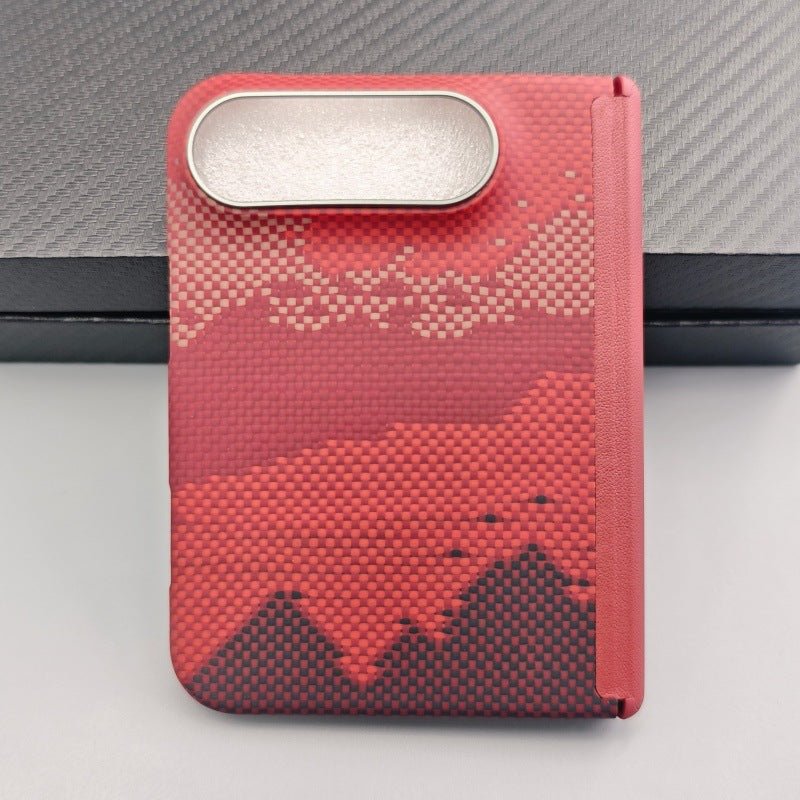 iPhone Duo Kevlar Folding Case with Magnetic Hinge & Carbon Fiber - Moderno Collections