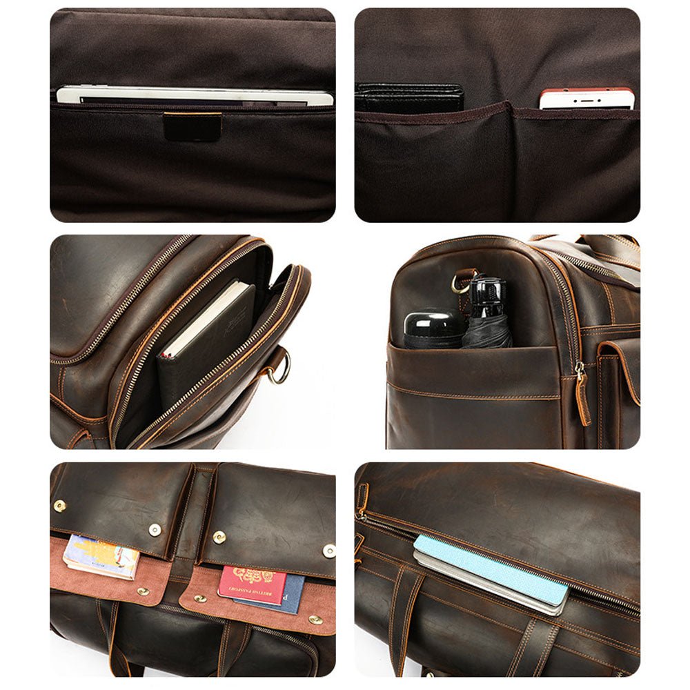 Lumeo Pro Leather Duffel Bag - Moderno Collections