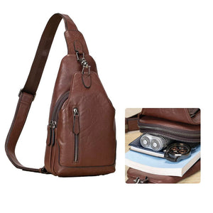 Thumbnail for LuxeLatch Leather Shoulder Bag - Moderno Collections