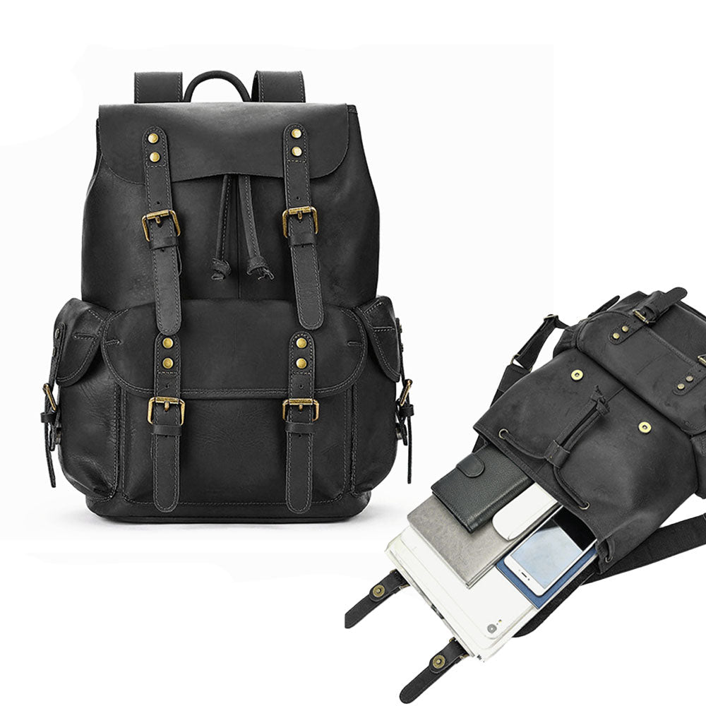 Maddux Leather Backpack - Moderno Collections