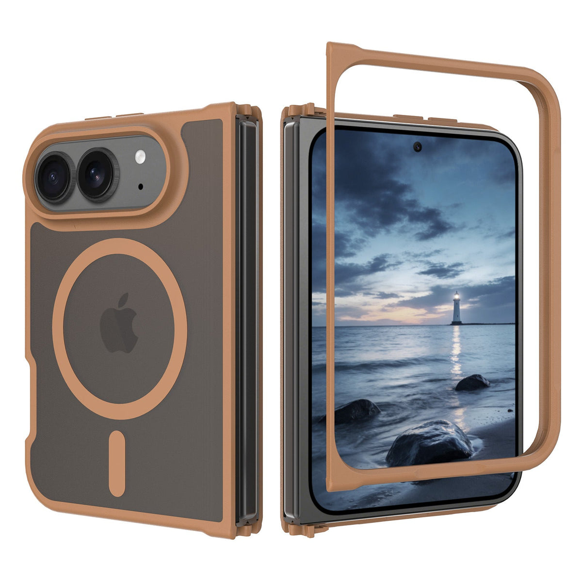 MagFlip iPhone 18 Duo MagSafe Matte Protective Shell - Moderno Collections