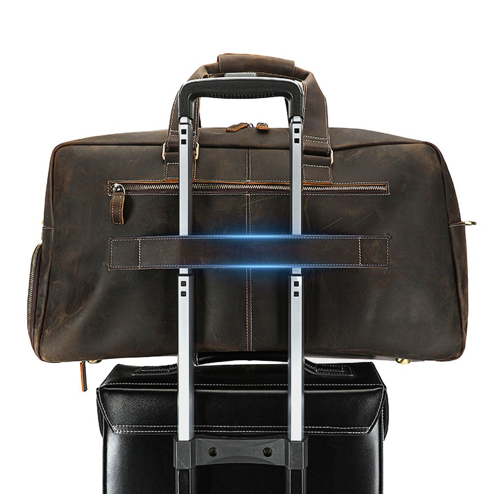 Moxlar Leather Travel Duffel Bag - Moderno Collections