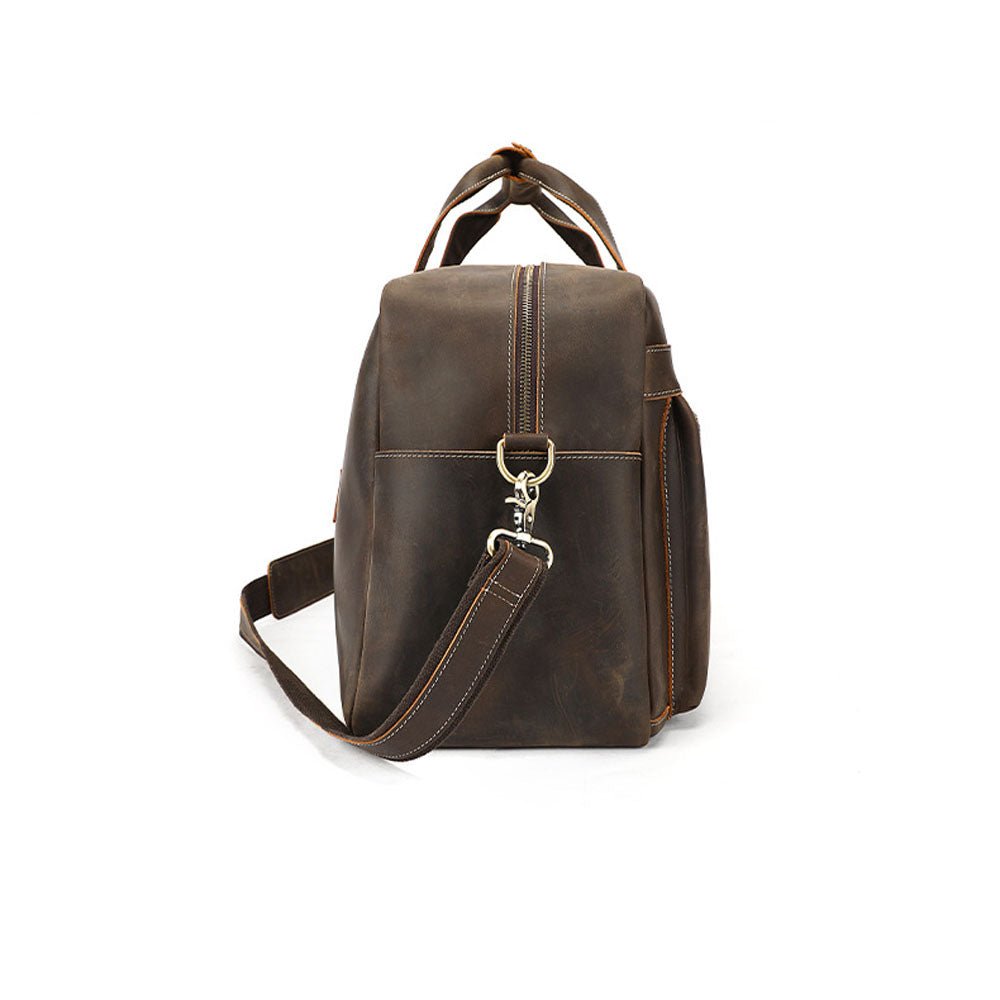 Moxlar Leather Travel Duffel Bag - Moderno Collections