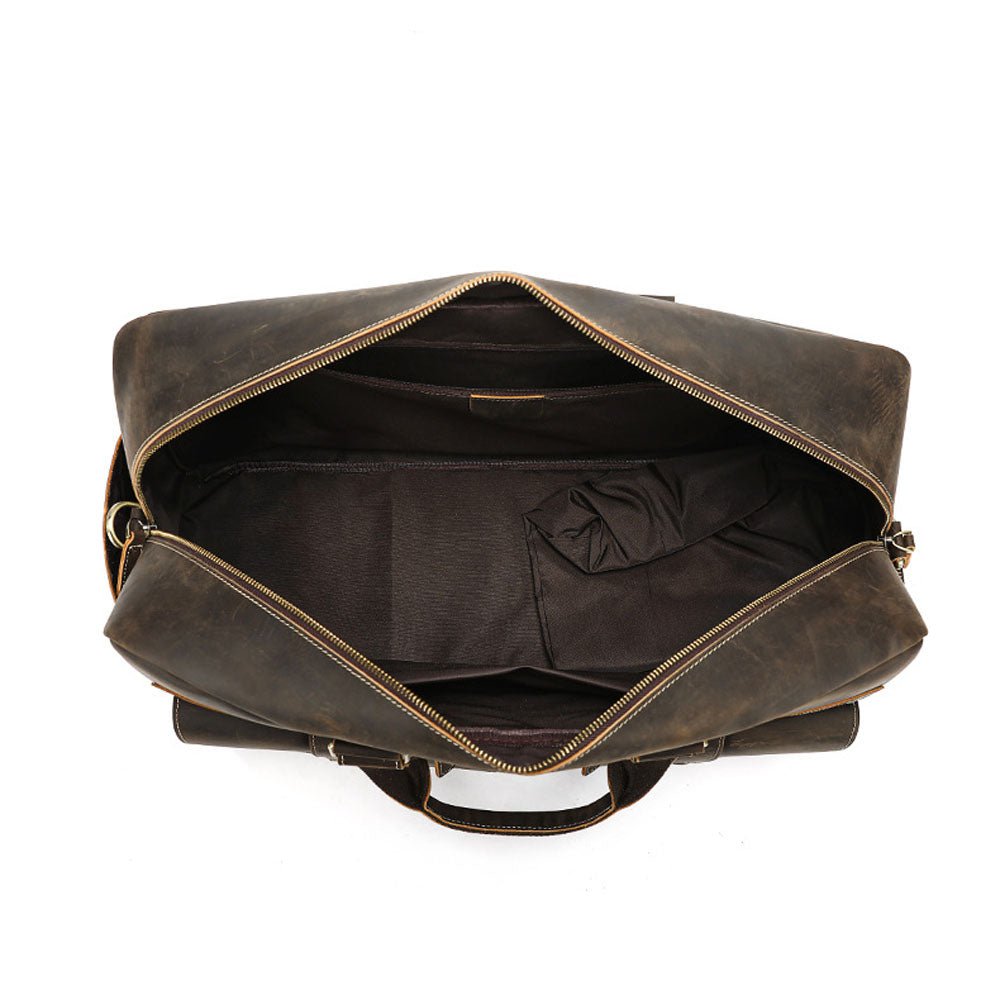 Moxlar Leather Travel Duffel Bag - Moderno Collections