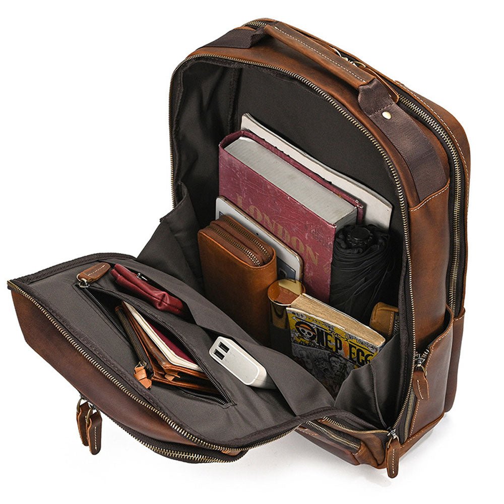 NomadCrafter Pro Leather Backpack - Moderno Collections