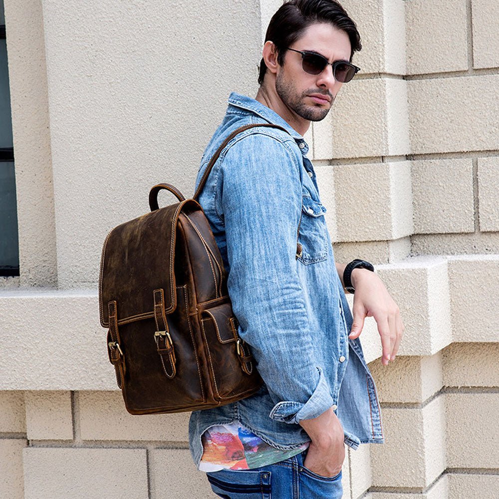 Oakridge Leather Backpack - Moderno Collections