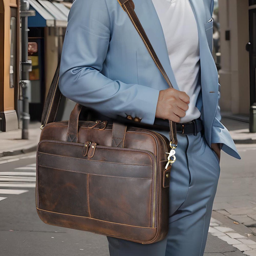 Pathfinder Leather Messenger Bag - Moderno Collections