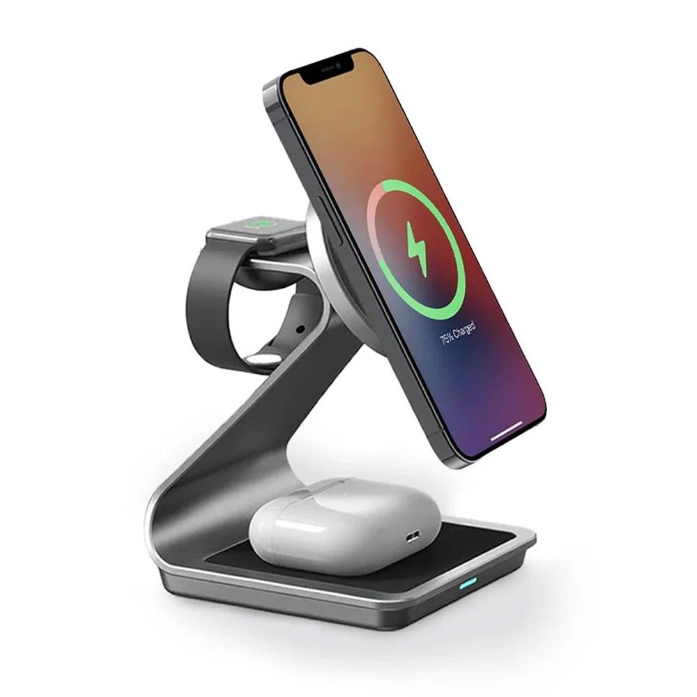 Moderno 3-in-1 Aluminum Alloy MagSafe Charging Stand