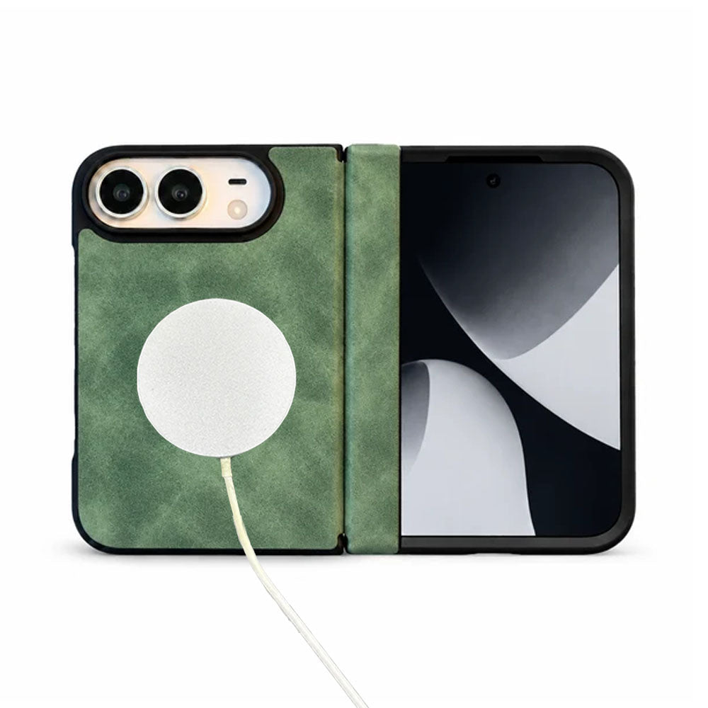 Premium Leather MagSafe Folding iPhone Duo Case - Moderno Collections