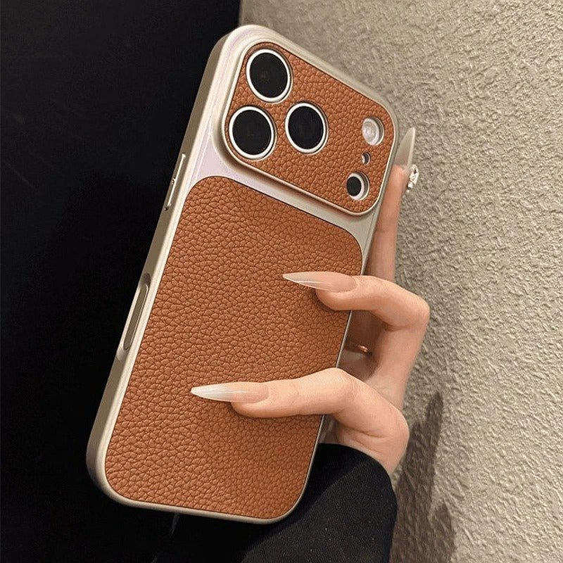 Premium Leather Texture iPhone Case - Moderno Collections