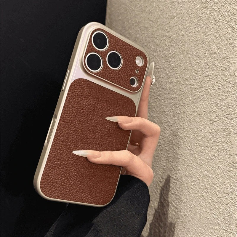 Premium Leather Texture iPhone Case - Moderno Collections