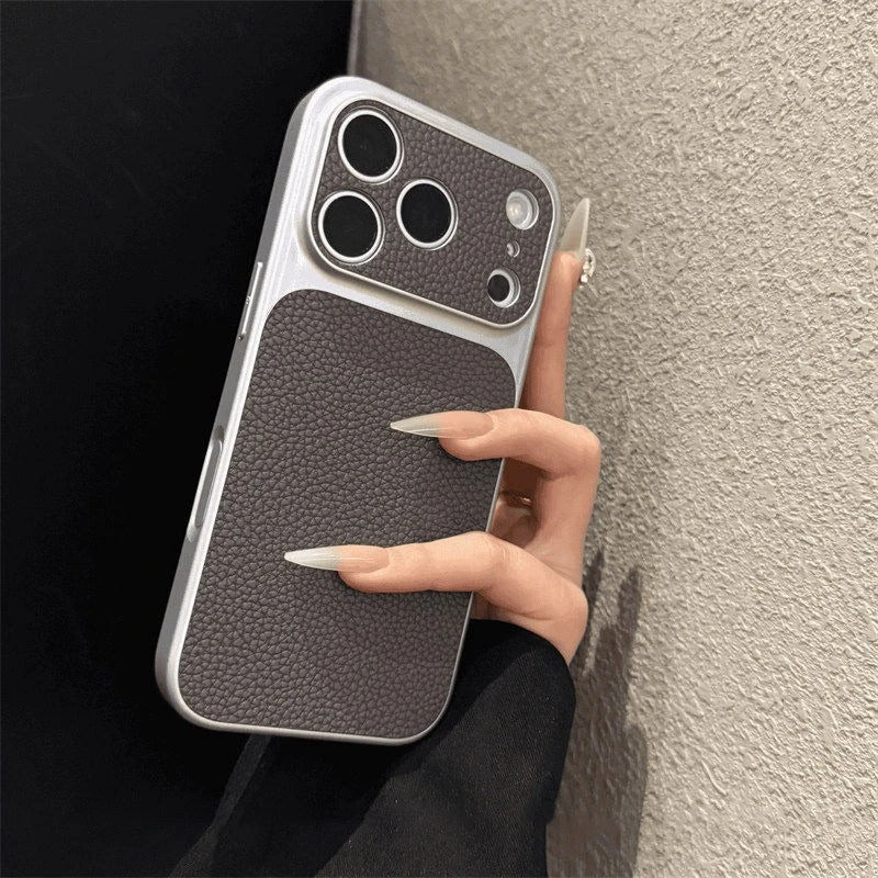 Premium Leather Texture iPhone Case - Moderno Collections
