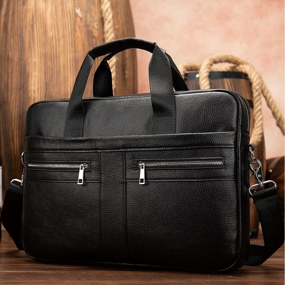 Quorin Leather Briefcase - Moderno Collections