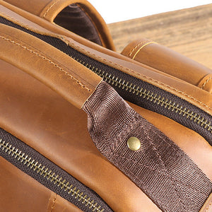 Thumbnail for Retro Riverstone Travel Leather Backpack - Moderno Collections