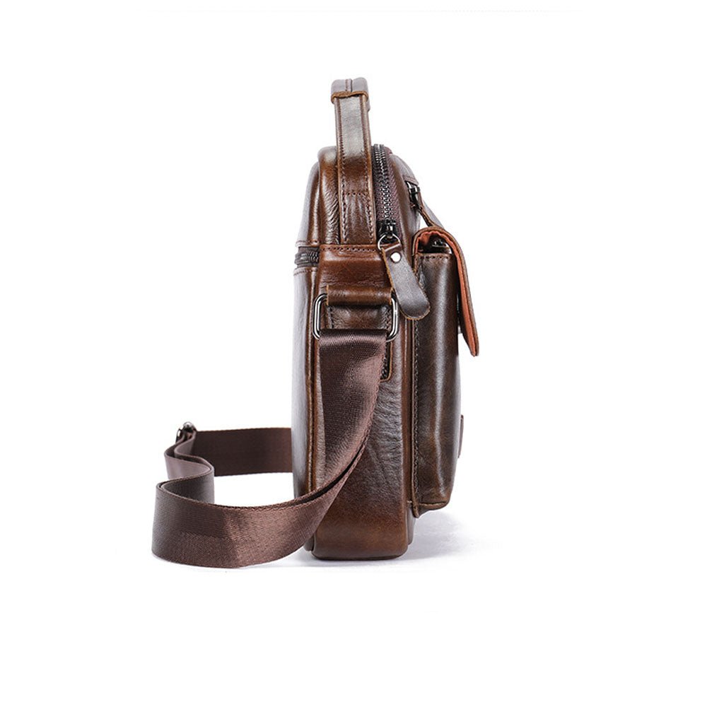RetroFlex Genuine Leather Messenger Bag - Moderno Collections