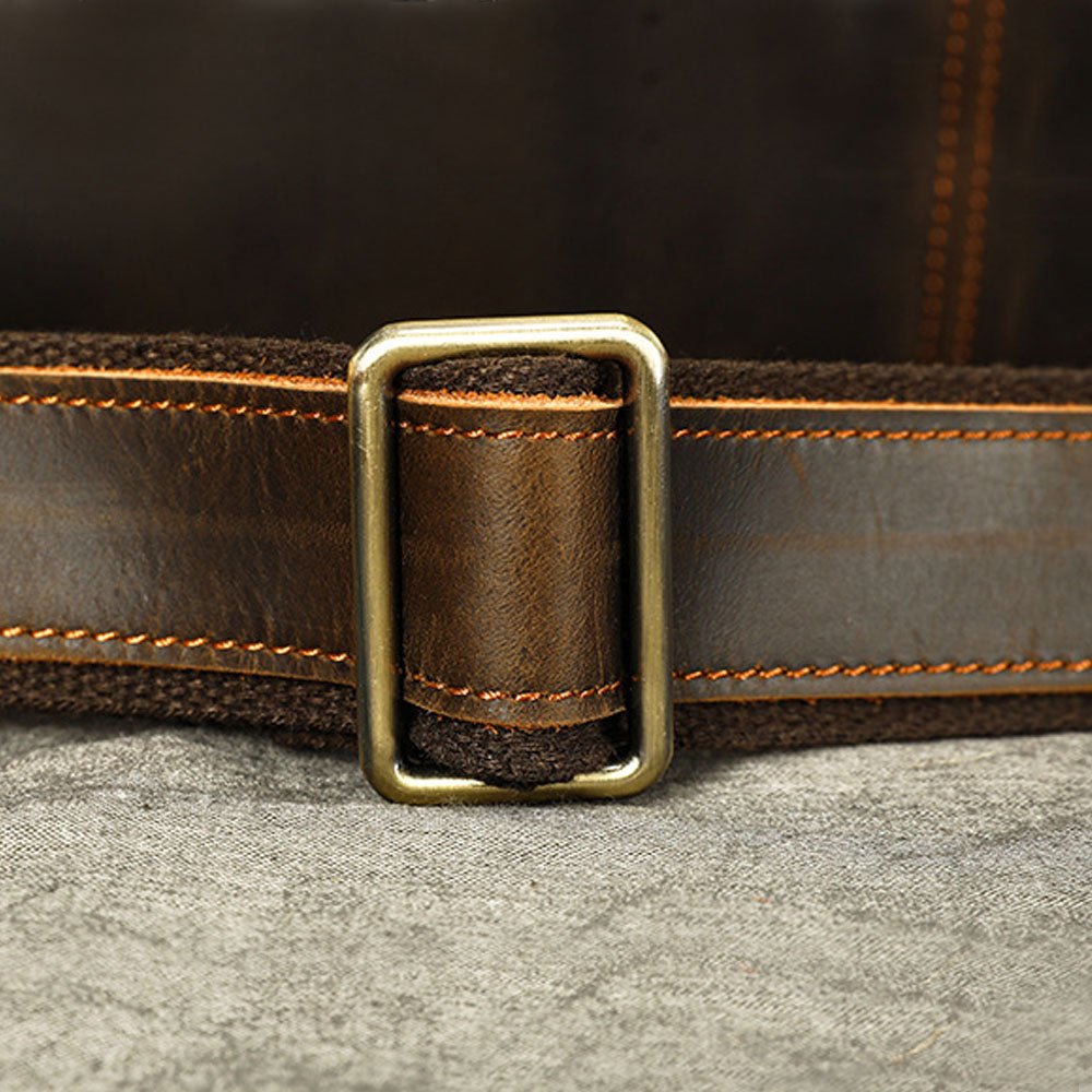 RetroMagna Leather Messenger Bag - Moderno Collections