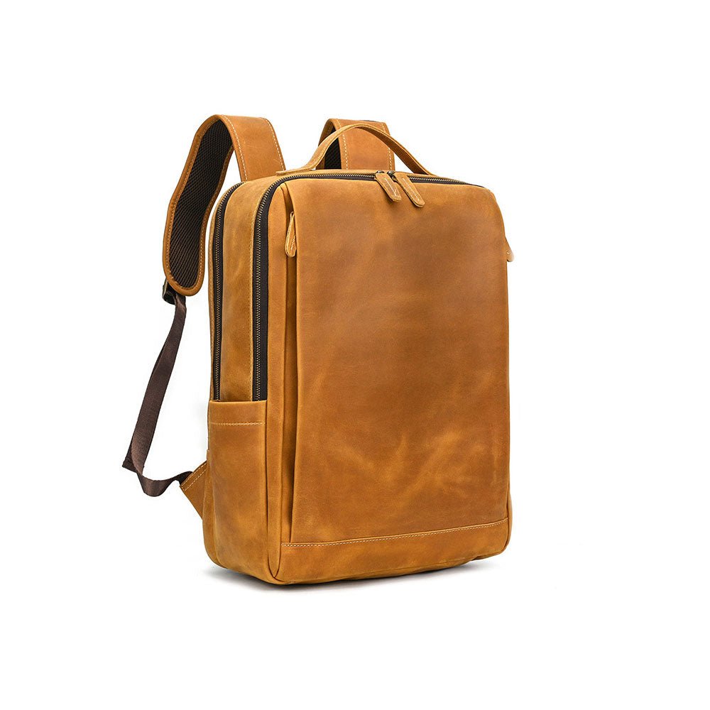 century21 leather backpacks Roamer Legacy Leather Backpack | Pure Leather Backpack | Leather Laptop Backpack, Brown / 16.5 in