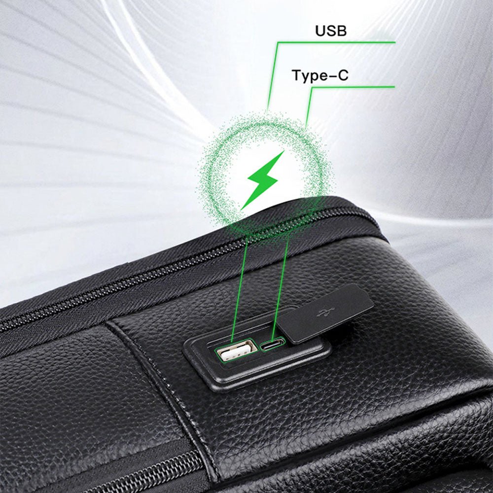 SmartHaul Pro Leather Backpack - Moderno Collections