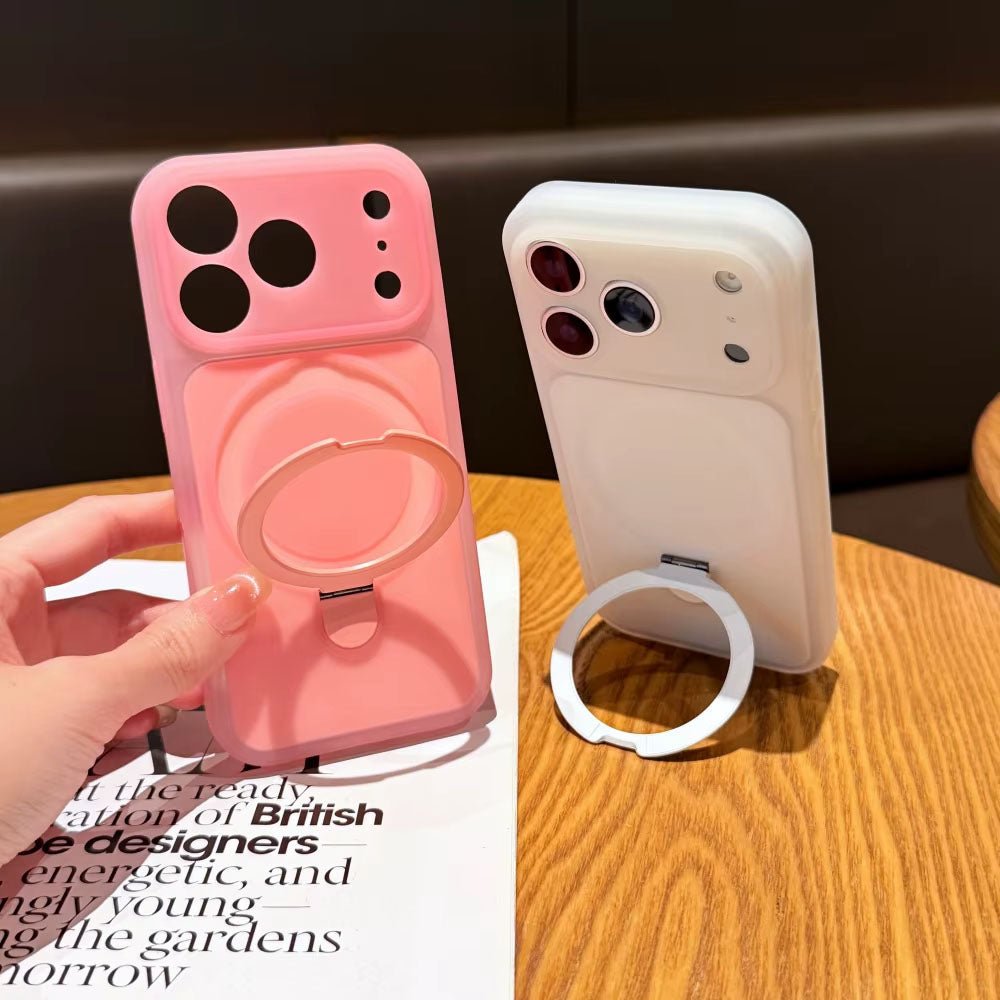 SnapStand Matte Silicone iPhone Case - Moderno Collections