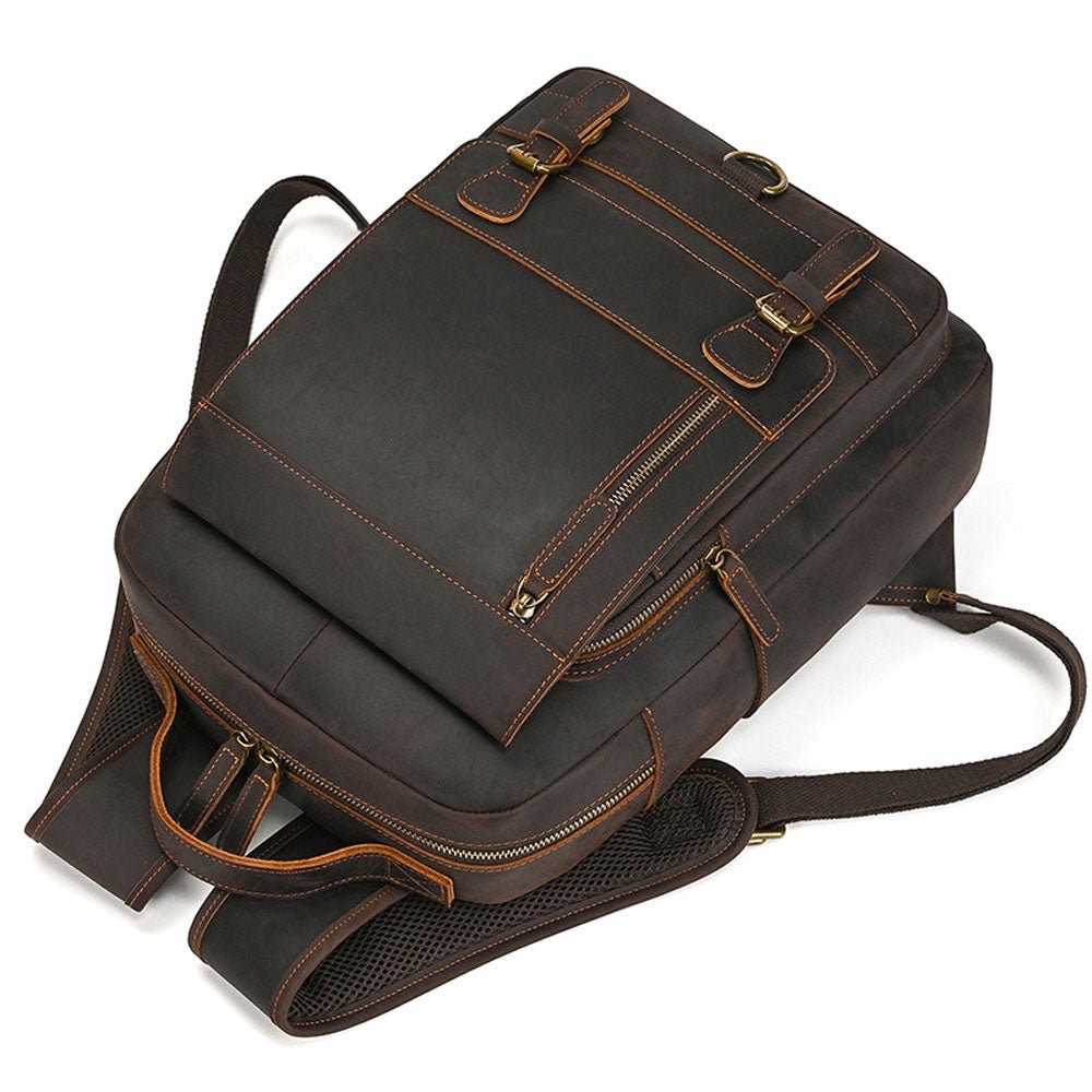 Statesman Leather Travel Backpack - Moderno Collections