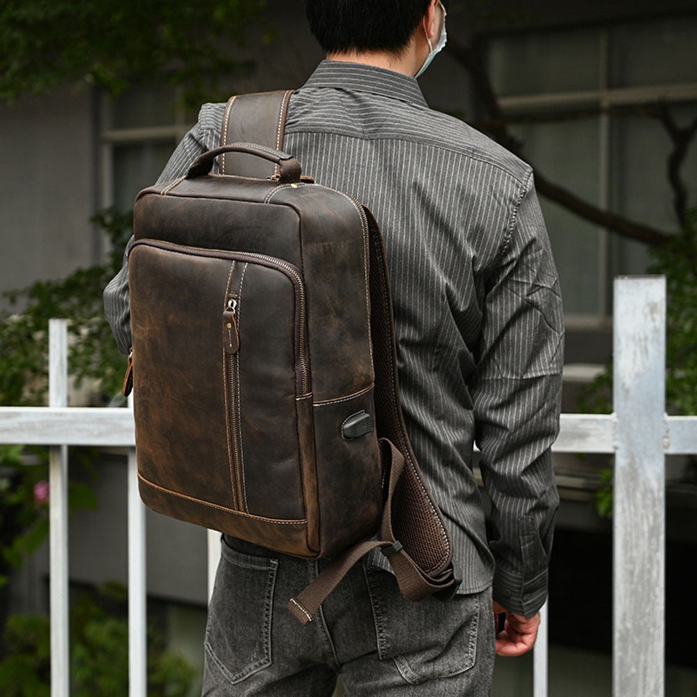 Strata Rogue Leather Backpack - Moderno Collections