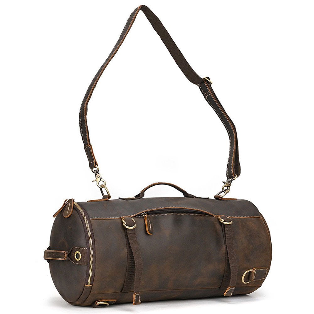 Tri - Carry Travel Leather Backpack - Moderno Collections